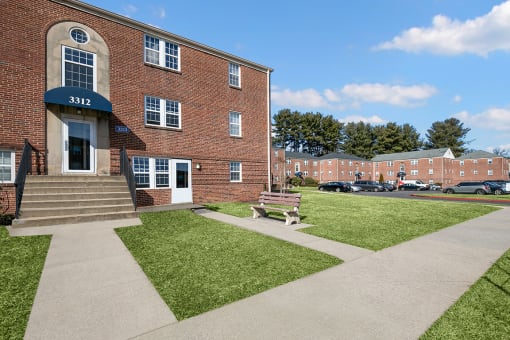 Building and community exterior at Cross Country Manor Apartments, Maryland, 21215