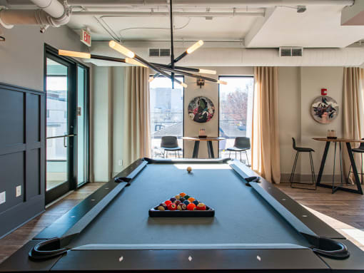 Billiards Table at St. Marys Square Apartments, Raleigh, 27605