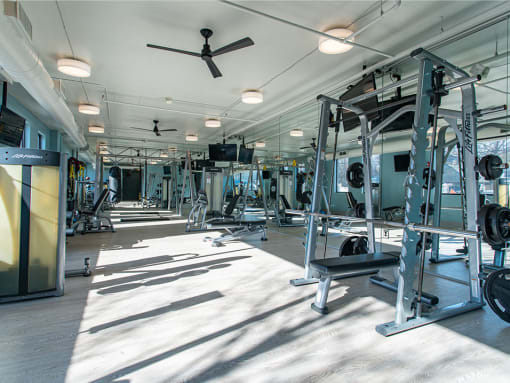 Two Story Fitness Center at St. Marys Square Apartments, Raleigh, NC, 27605