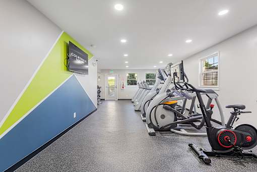Gym at Courthouse Square Apartments, Towson, MD