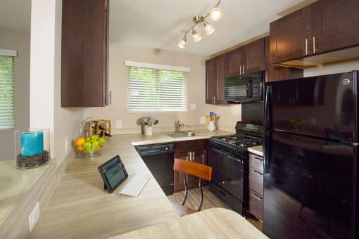 All Electric Kitchen at Stevenson Lane Apartments, Towson, MD,21204