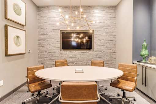 a conference room at Dartmoor Place at Oxford Square Apartments, Maryland