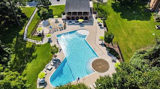 arial view of the pool at Courthouse Square Apartments, Maryland, 21286