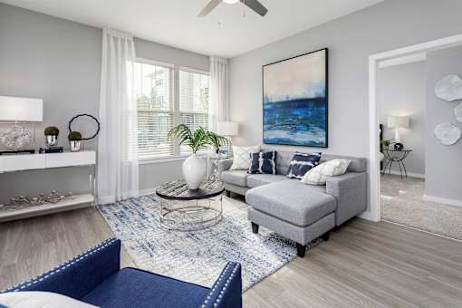 Bright Living room at Elevate at Brighton Park, Summerville, SC