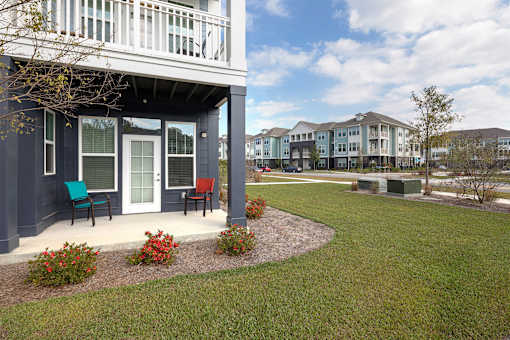 Yard area at Elevate at Brighton Park, Summerville, SC, 29486