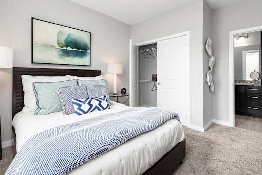 Bedroom with large bed at Elevate at Brighton Park, South Carolina