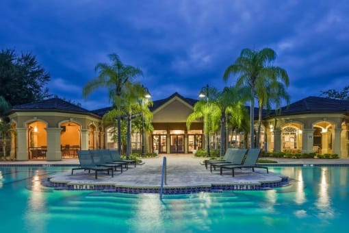 Resort Style Swimming Pool  at The Grand Reserve at Tampa Palms Apartments, Tampa, FL, 33647