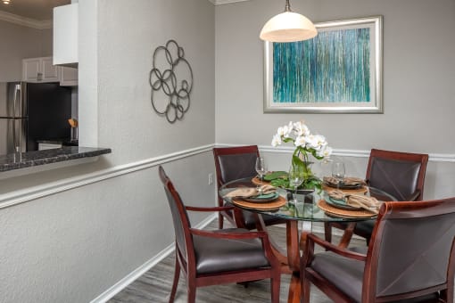 Dining Room at The Grand Reserve at Tampa Palms Apartments, Tampa, FL