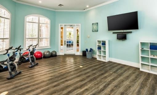 Yoga and Pilates Studio  at The Grand Reserve at Tampa Palms Apartments, Tampa, FL, 33647