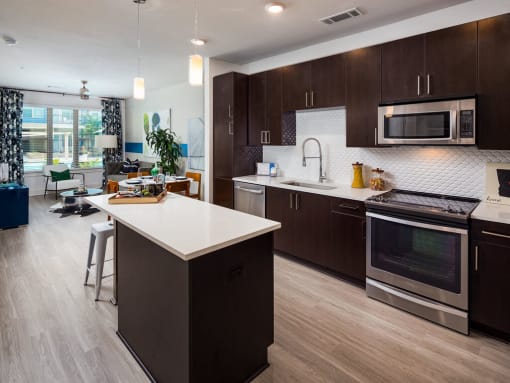 Open-Kitchen Design at Millworks Apartments, Atlanta, GA