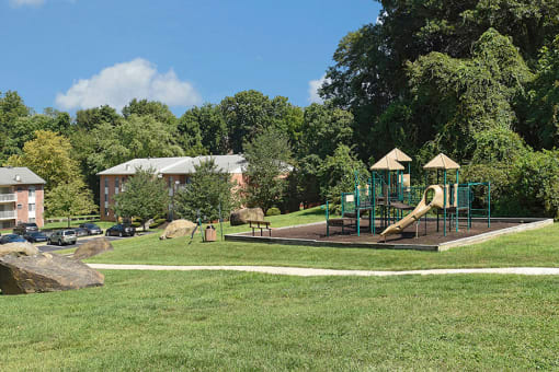 Beautifully Landscaped Grounds at Padonia Village Apartments, Timonium, MD, 21093
