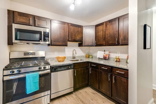 Renovated Kitchen at Padonia Village Apartments, Maryland