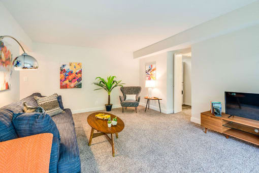 Modern Living Room at Padonia Village Apartments, Timonium, 21093