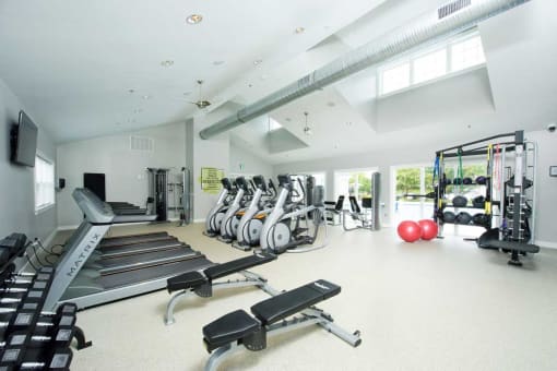 Fitness Center at Kenilworth at Perring Park Apartments, Parkville