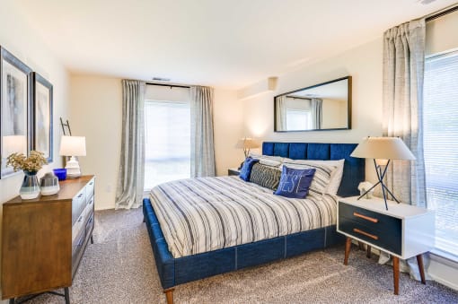 Carpeted Bedroom at Westwinds Apartments, Annapolis, MD