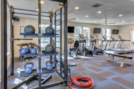 State Of The Art Fitness Center at The Bluestone Apartments, Bluffton