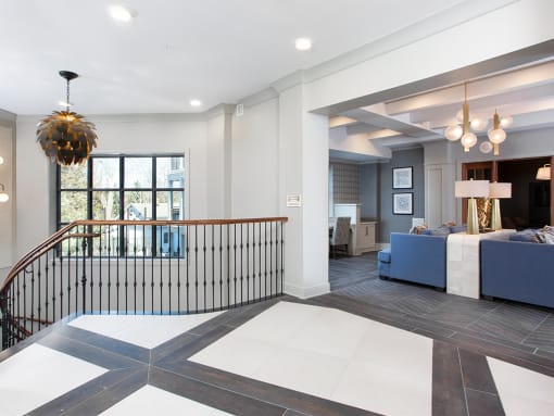 Loft Lounge Area at The Apartments at St. Marys, Raleigh