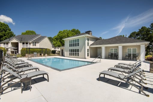the swimming pool at our apartments