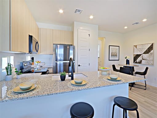 Granite Countertop Kitchen at Scottsdale Hayden Townhomes, Arizona, 85257