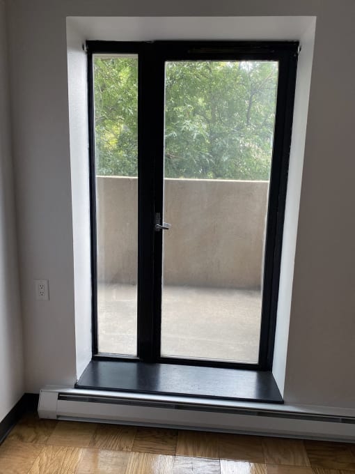 Glass Balcony Door at Clinton Towers, Bronx, NY, 10457