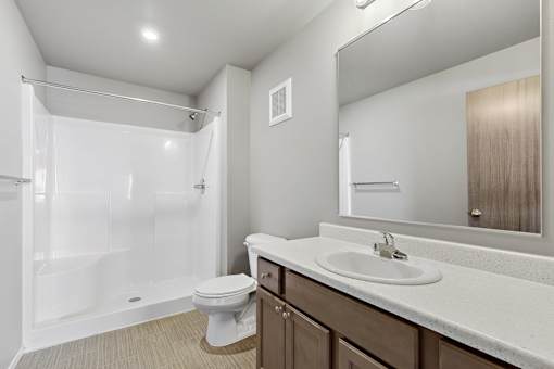 bathroom vanity with tub