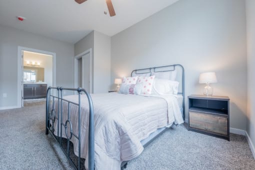 Comfortable bedroom ideal for rest and relaxation at White Oak