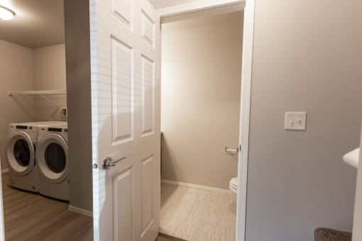 bathroom door entry way