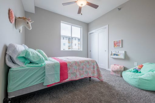 Comfortable bedroom ideal for rest and relaxation at White Oak