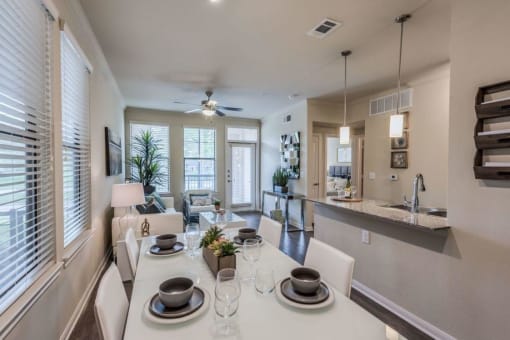 Elegant Dining Space at Heights West 11th, Texas, 77008