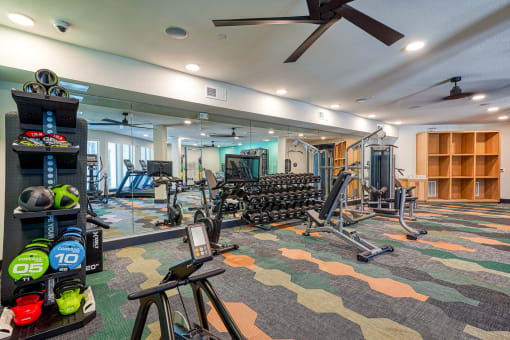 a large room with a bunch of chairs in it at Birdie on Woodland Greens, Austin, TX