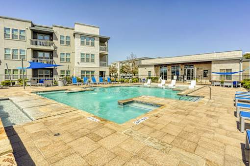 Resort-Style Swimming Pool at The Landings at Brooks City-Base Apartments , San Antonio, 78235