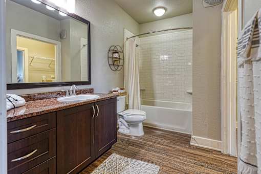 Bathroom at The Landings at Brooks City-Base Apartments , San Antonio, TX, 78235