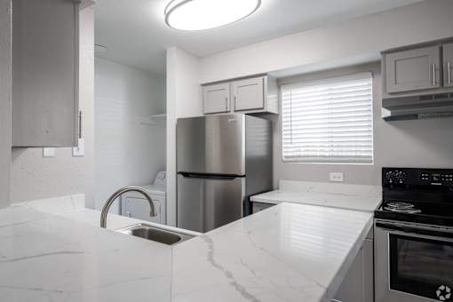 Equipped Kitchen at Brook Meadow Village, Austin, Texas