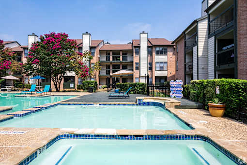 Swimming pools at Brook Meadow Village, Austin, 78758