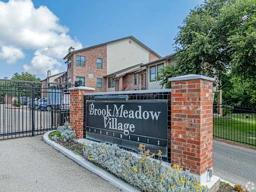 Property Signage at Brook Meadow Village, Austin, TX, 78758