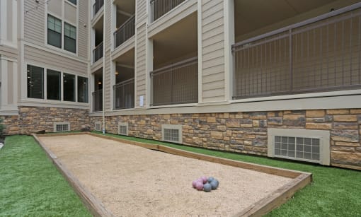 bocce-ball at Heights West 11th, Texas, 77008