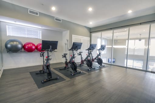 the gym at Republic at Alamo Heights, Texas
