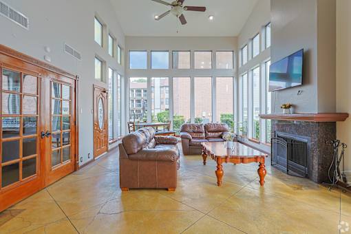 Fireplace at Brook Meadow Village, Texas, 78758