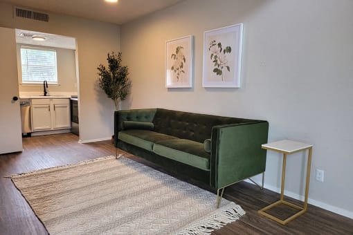 Room interior at Ivy Plains at Brooks, San Antonio, Texas