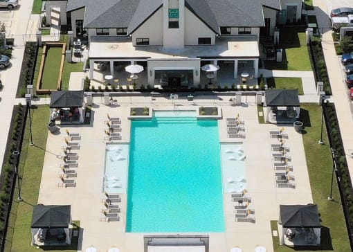 a view of the pool from above at the hyatt regency at The Fitzroy San Marcos, San Marcos