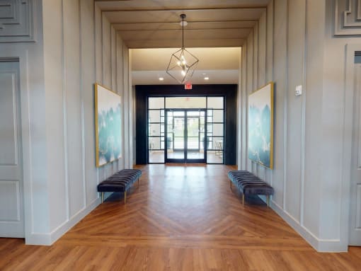 a seamless repeating pattern of squares and rectangles with numbers at The Fitzroy San Marcos, San Marcos, Texas