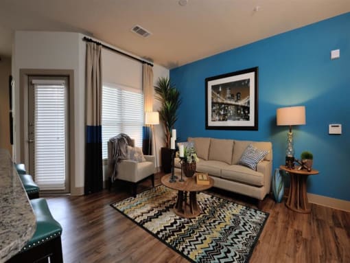 Modern Living Room at Alvista Round Rock, Texas, 78664