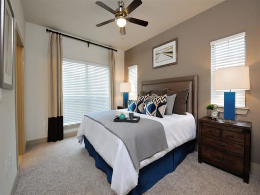 Beautiful Bright Bedroom With Wide Windows at Alvista Round Rock, Round Rock, 78664