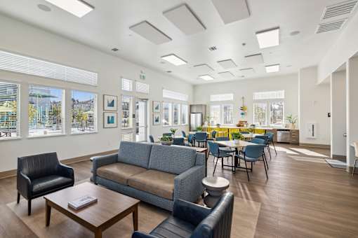 Clubhouse with seating areas