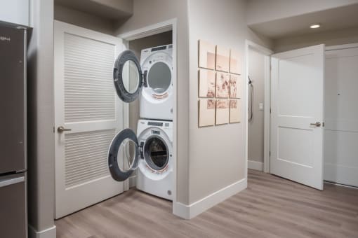 Aurora Apartments in-apartment stackable washer and dryer