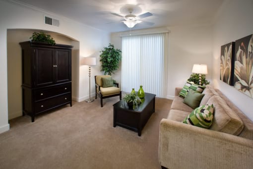 Copperstone Village apartment living room