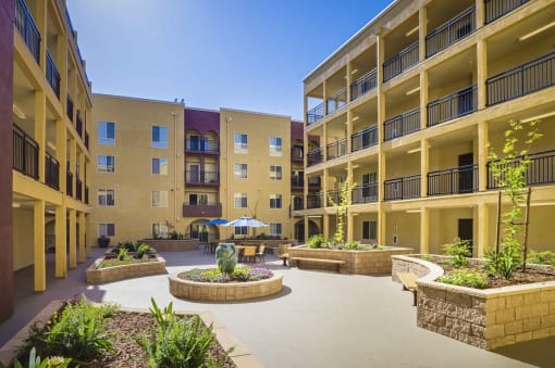 Mayfair Court courtyard