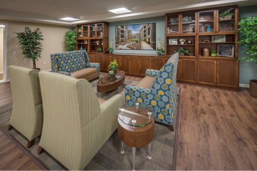 Vintage at Aliso great room seating area