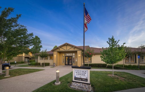 Vintage Willow Creek clubhouse exterior