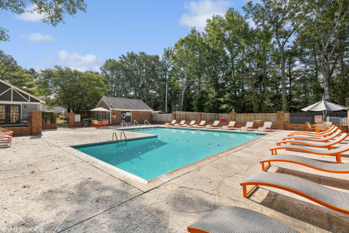 the swimming pool at our apartments at The Birches Apartment Homes, Memphis, 38133